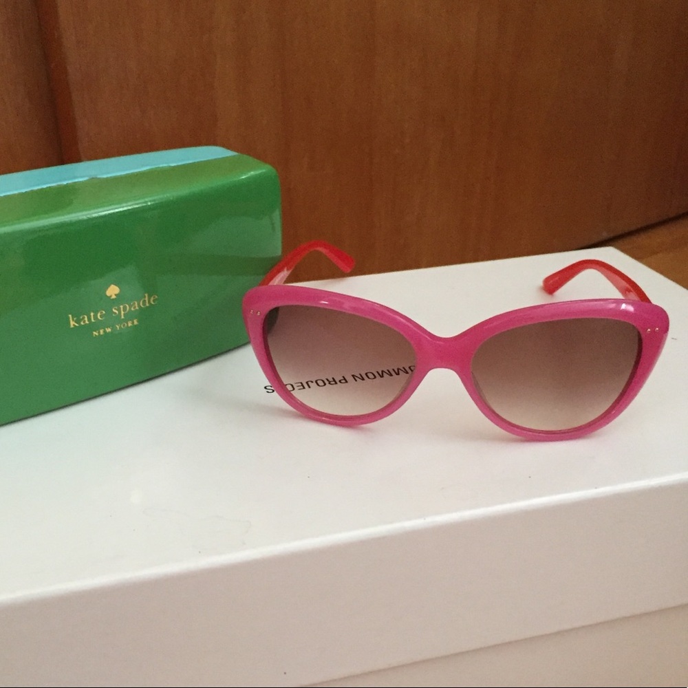 ♠️Kate Spade Angelique pink & orange sunglasses
